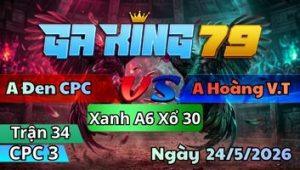 Trận 33 CPC3 Ngày 24/5/2026 - Đỏ chơi ngông xanh đâm tháo cựa không kịp