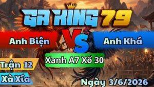 Trận 12 Xà Xía Ngày 3/6/2026 - Gà Khét May Độ Có Chân Nghiệt về Bờ